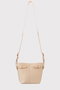 Zoozie Bags Tokyo Bolso de Hombro Cuero PU Crema Elegante Versátil para Mujer Largo 25cm Ancho 7cm Alto 18cm